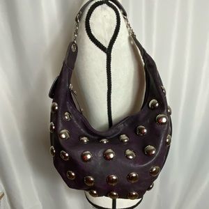 Hananel Faux Leather Studded Handbag